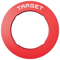 Target Notched Rød Beskyttelsesring 